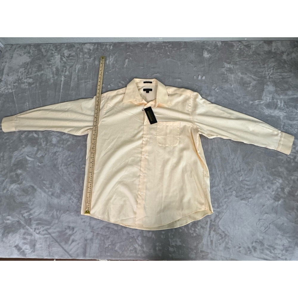 Men's Axist Cotton LS Yellow Modern Size 17 32/33